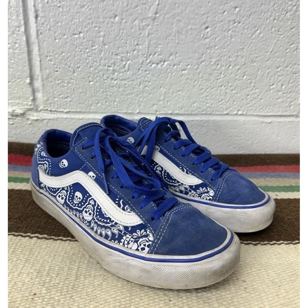 VANS Style 36 Bandana True Blue Lace Skate Shoes / Women’s 8.5